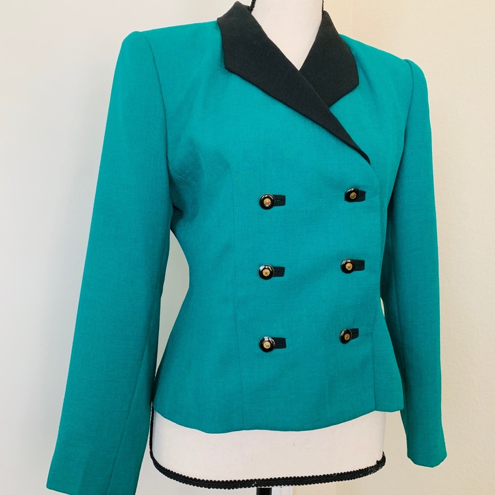Green Kasper blazer jacket 6p!!